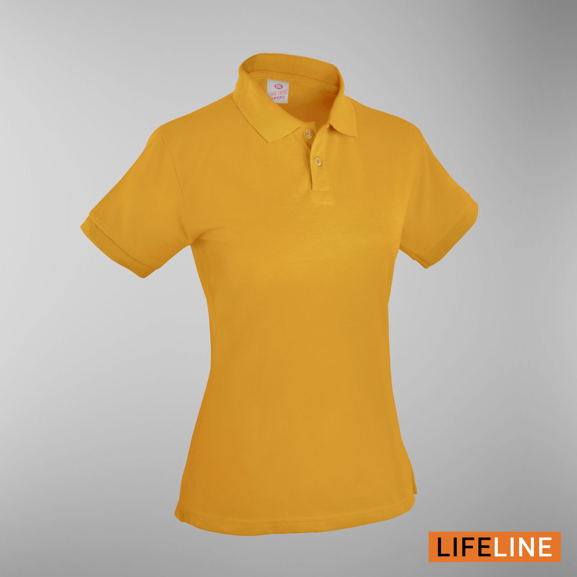 Lifeline Ladies' Poloshirt (Gold Yellow) (Petite Sizes) For Sale - Lifeline Shirts