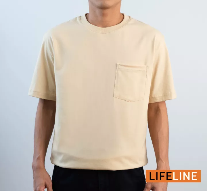 Lifeline Oversized Shirt with Pocket (Mocca)