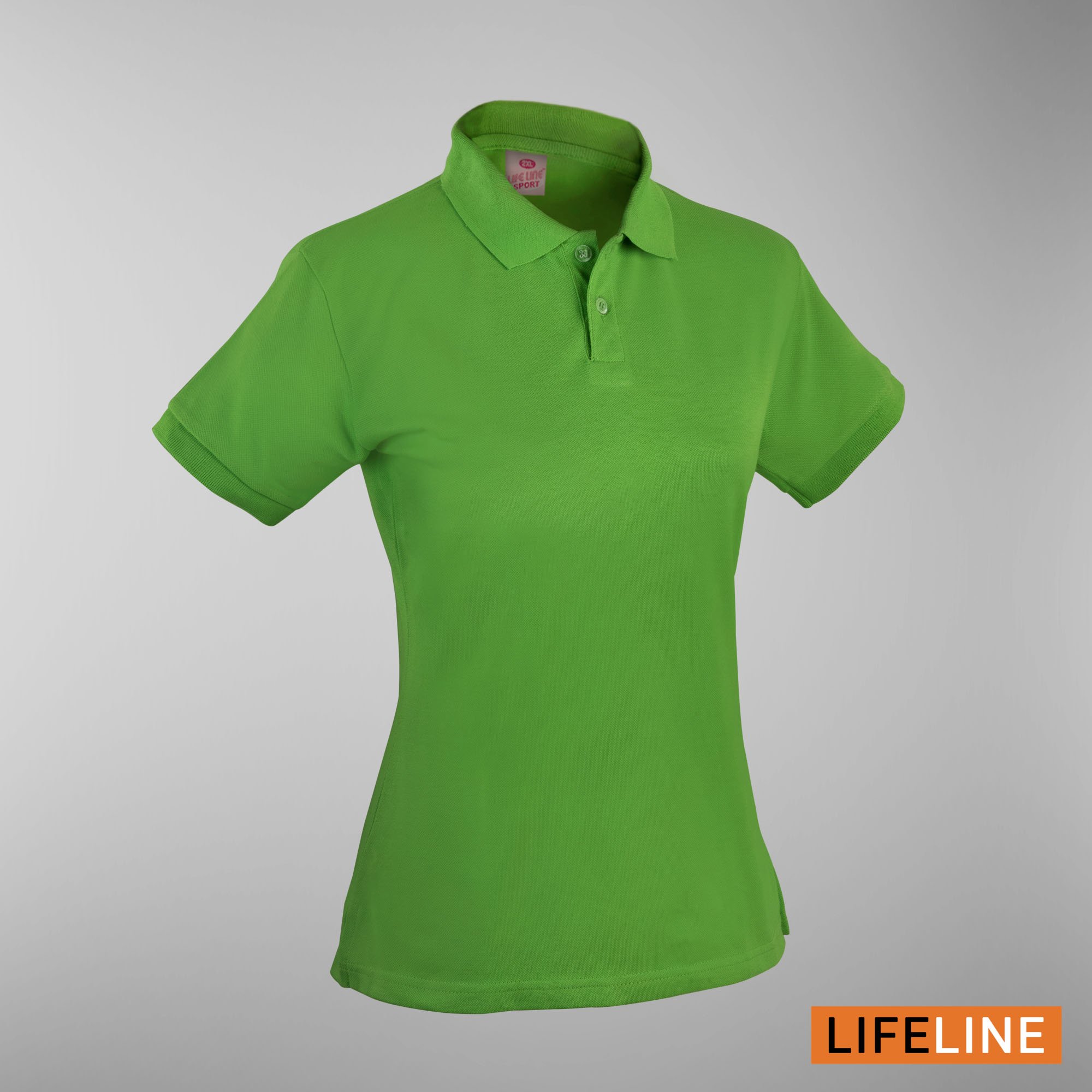 Lifeline Ladies’ Poloshirt (Neon Green) (Petite Sizes)