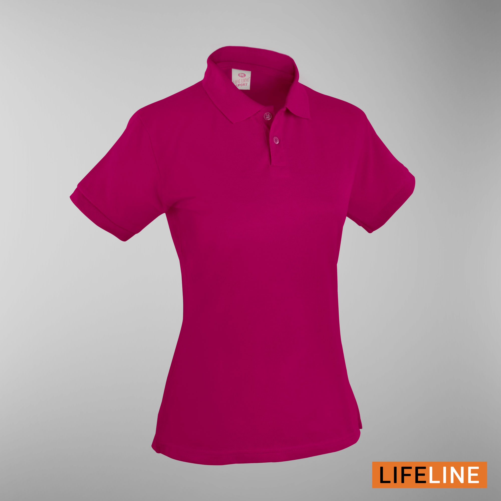 Lifeline Ladies’ Poloshirt (Fuschia) (Petite Sizes)