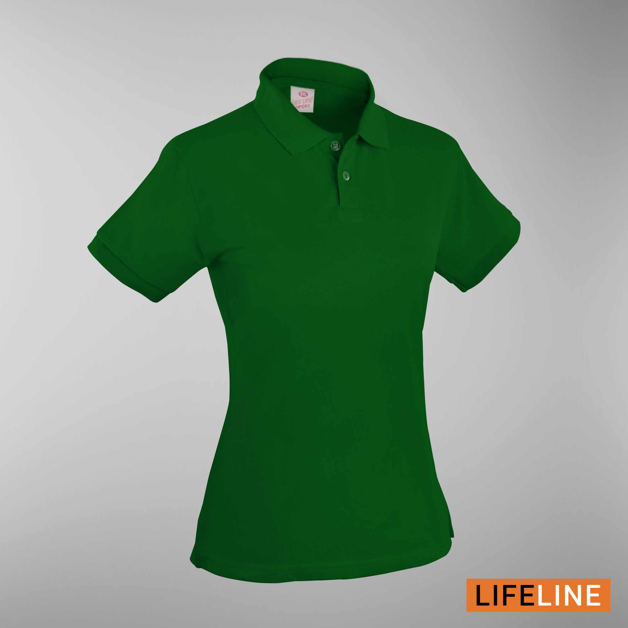 Lifeline Ladies’ Poloshirt (Emerald Green) (Petite Sizes)