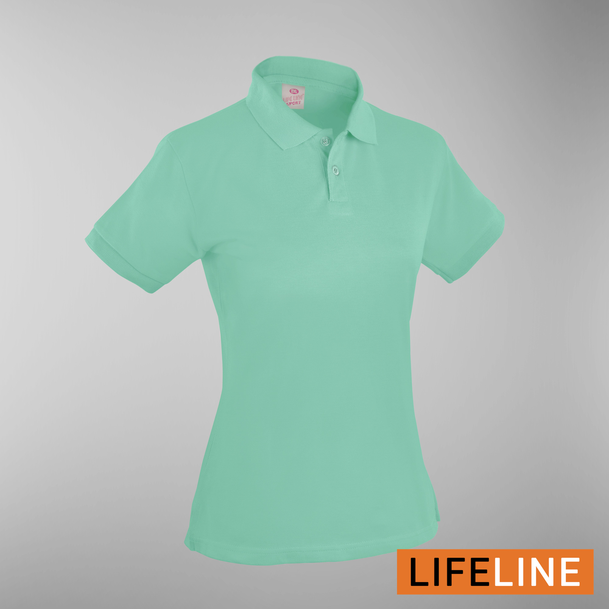 Lifeline Ladies’ Poloshirt (Misty Green) (Petite Sizes)