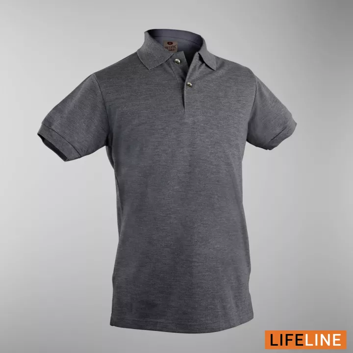 Lifeline Men’s Poloshirt (Stone Grey)