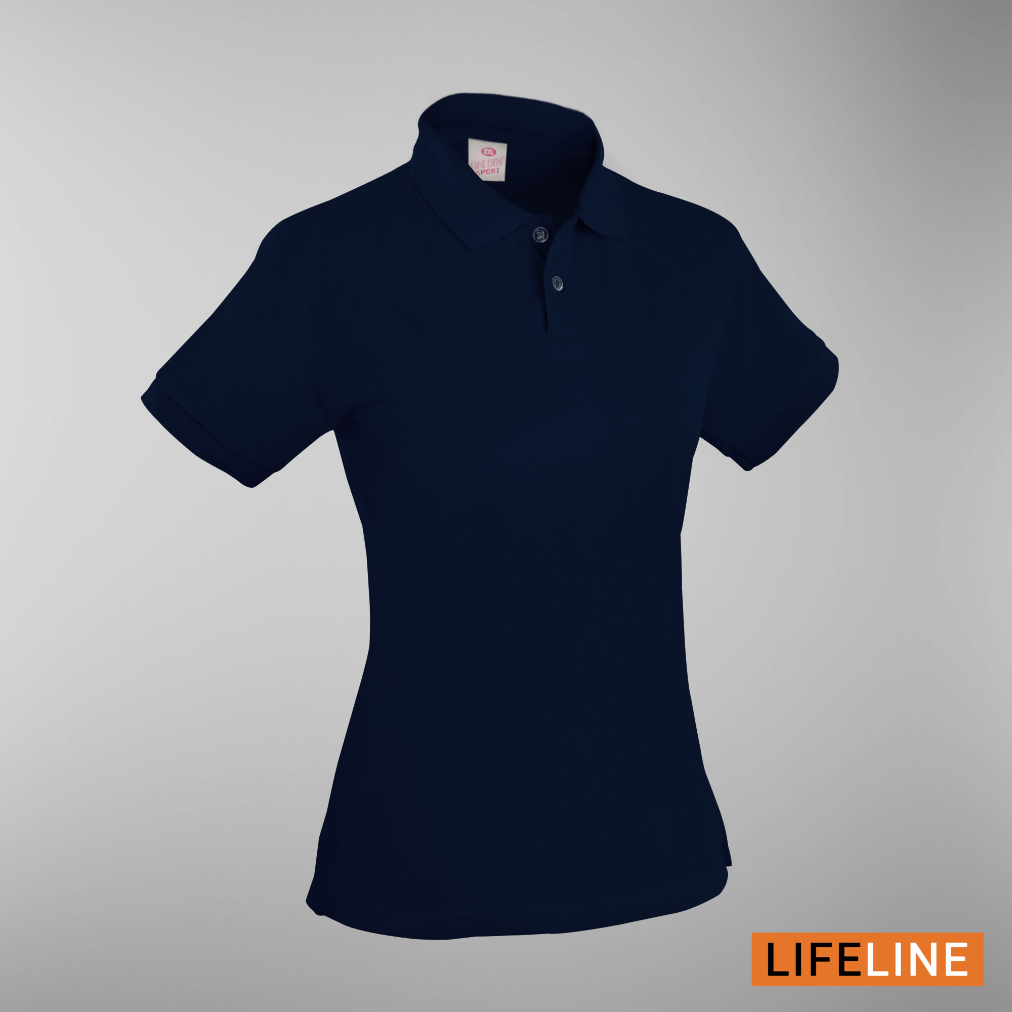 Lifeline Ladies’ Poloshirt (Navy Blue) (Petite Sizes)