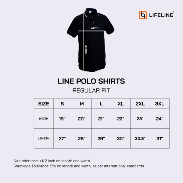 Lifeline Line Polo Shirt (Bright Cherry) For Sale - Lifeline Shirts