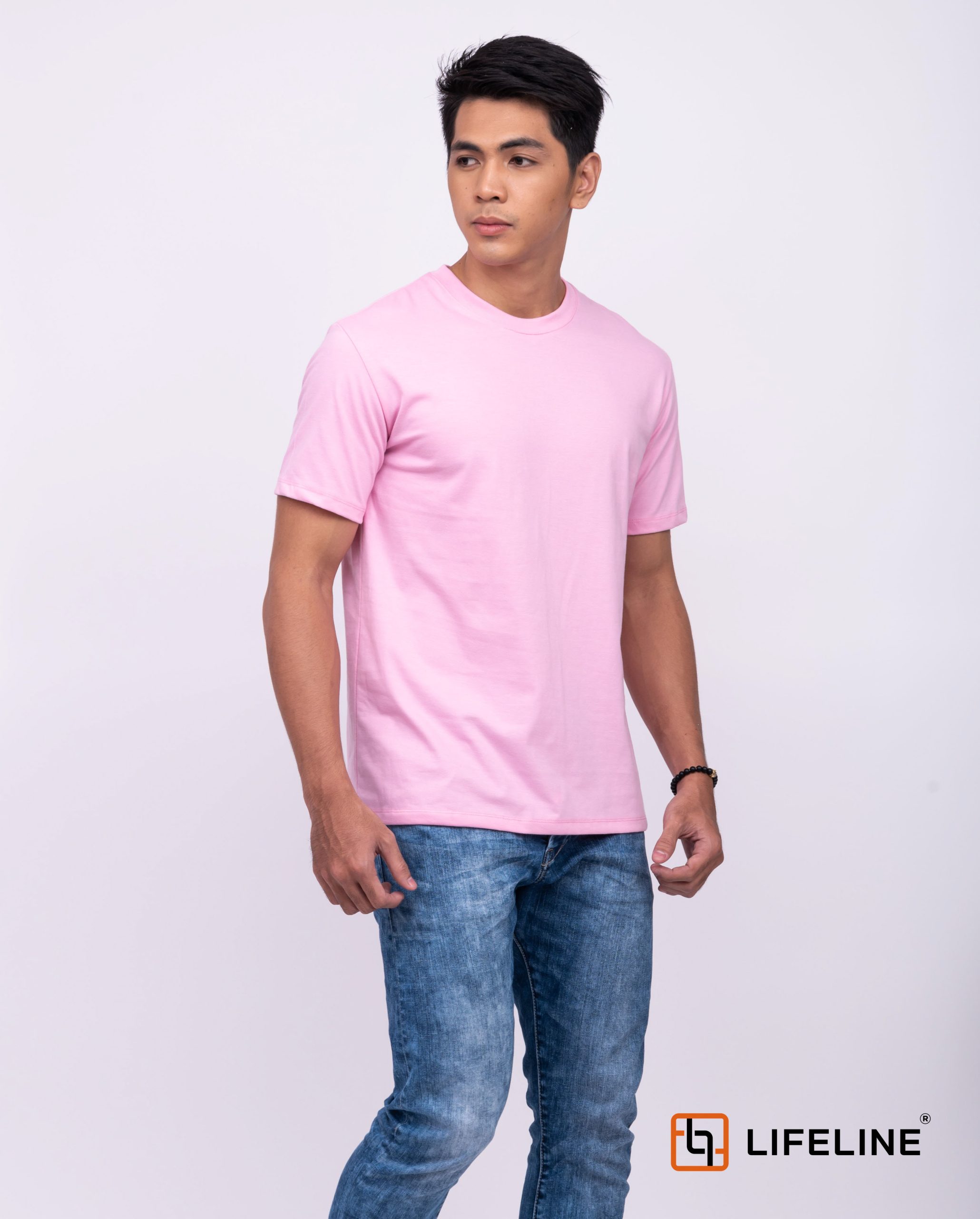 Lifeline Roundneck T-Shirt (Baby Pink)