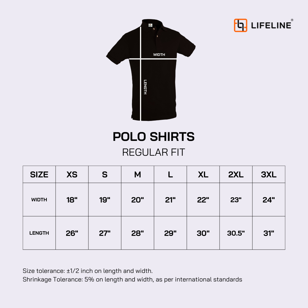 Lifeline Men's Poloshirt (Mocca) For Sale - Lifeline Shirts