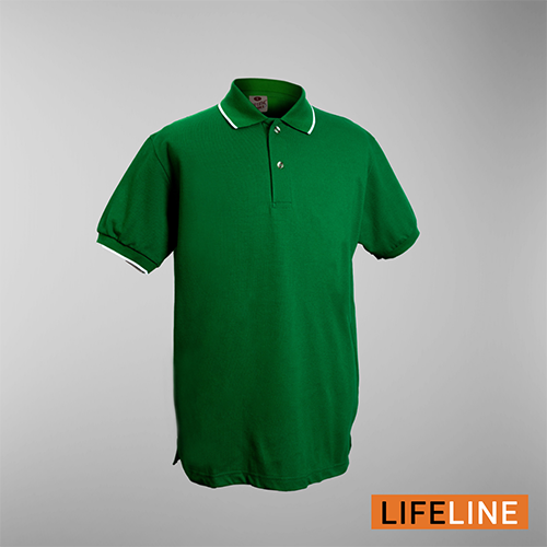 Lifeline Line Polo Shirt (Kaffir Green)