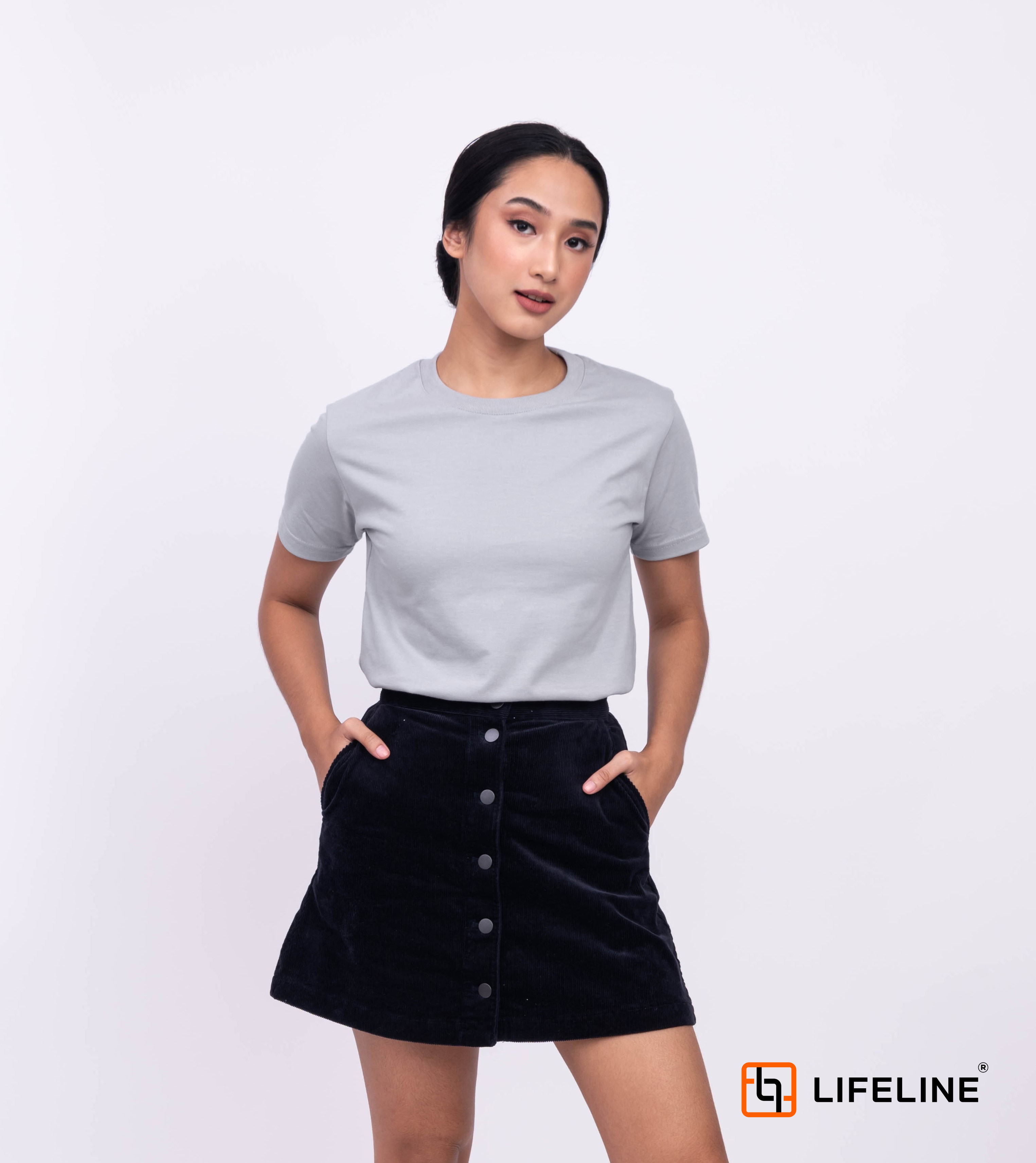 Lifeline Roundneck T-shirt (Silver Gray)