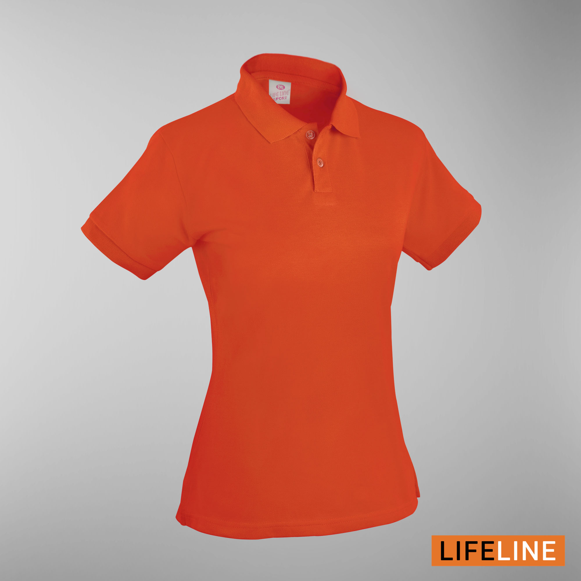 Lifeline Ladies’ Poloshirt (Orange) (Petite Sizes)