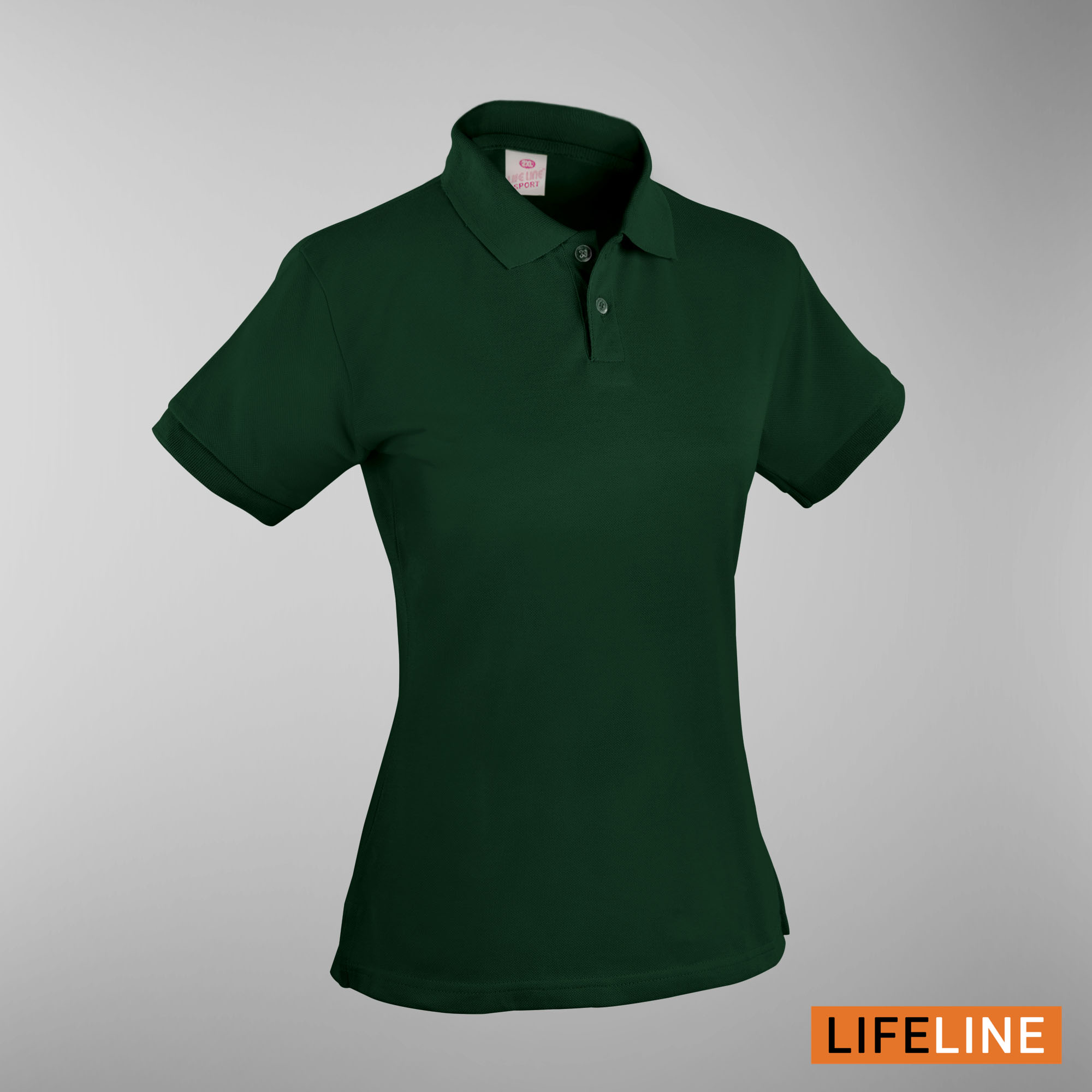 Lifeline Ladies’ Poloshirt (Moss Green) (Petite Sizes)