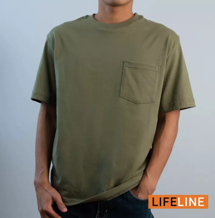 Lifeline Oversized Shirt with Pocket (Fatigue)