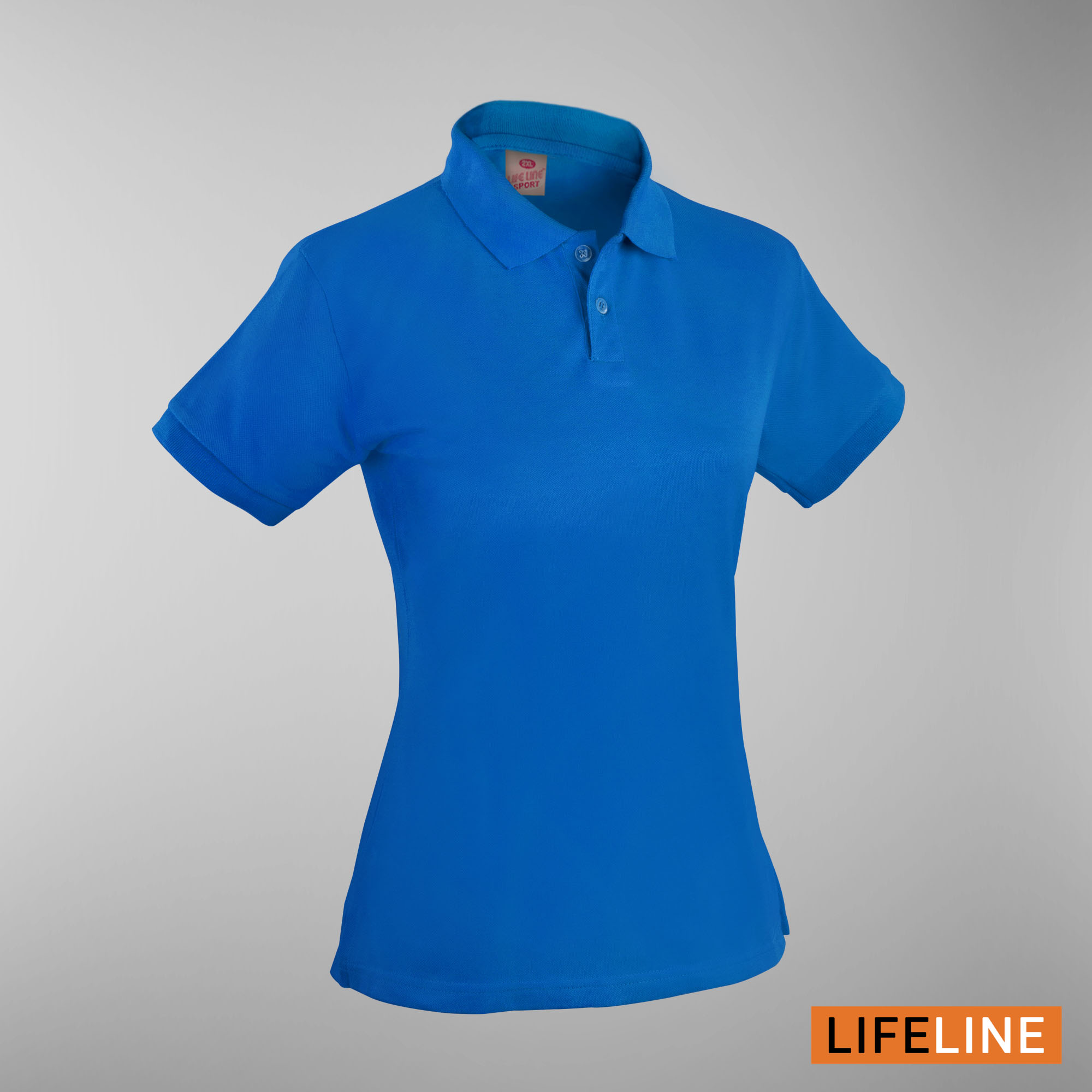 Lifeline Ladies’ Poloshirt (Aqua Blue) (Petite Sizes)