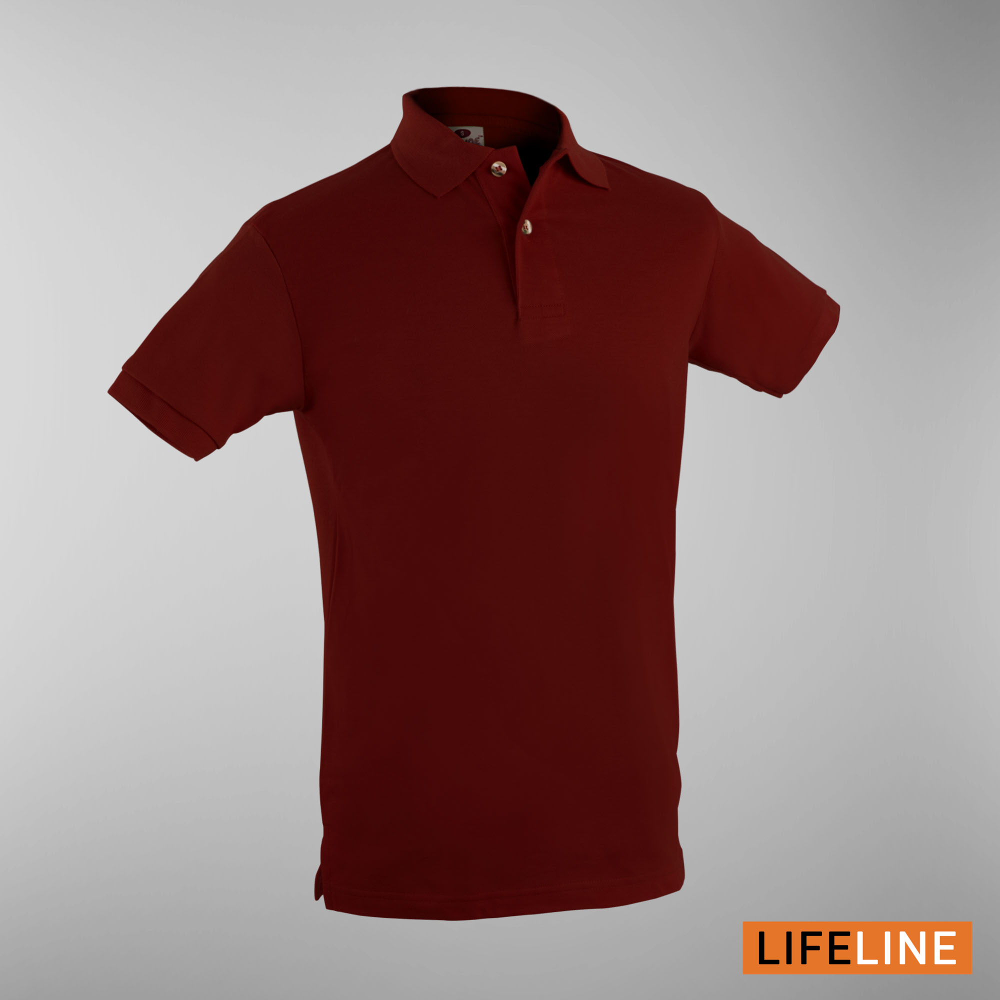 Lifeline Men’s Poloshirt (Berry Red)