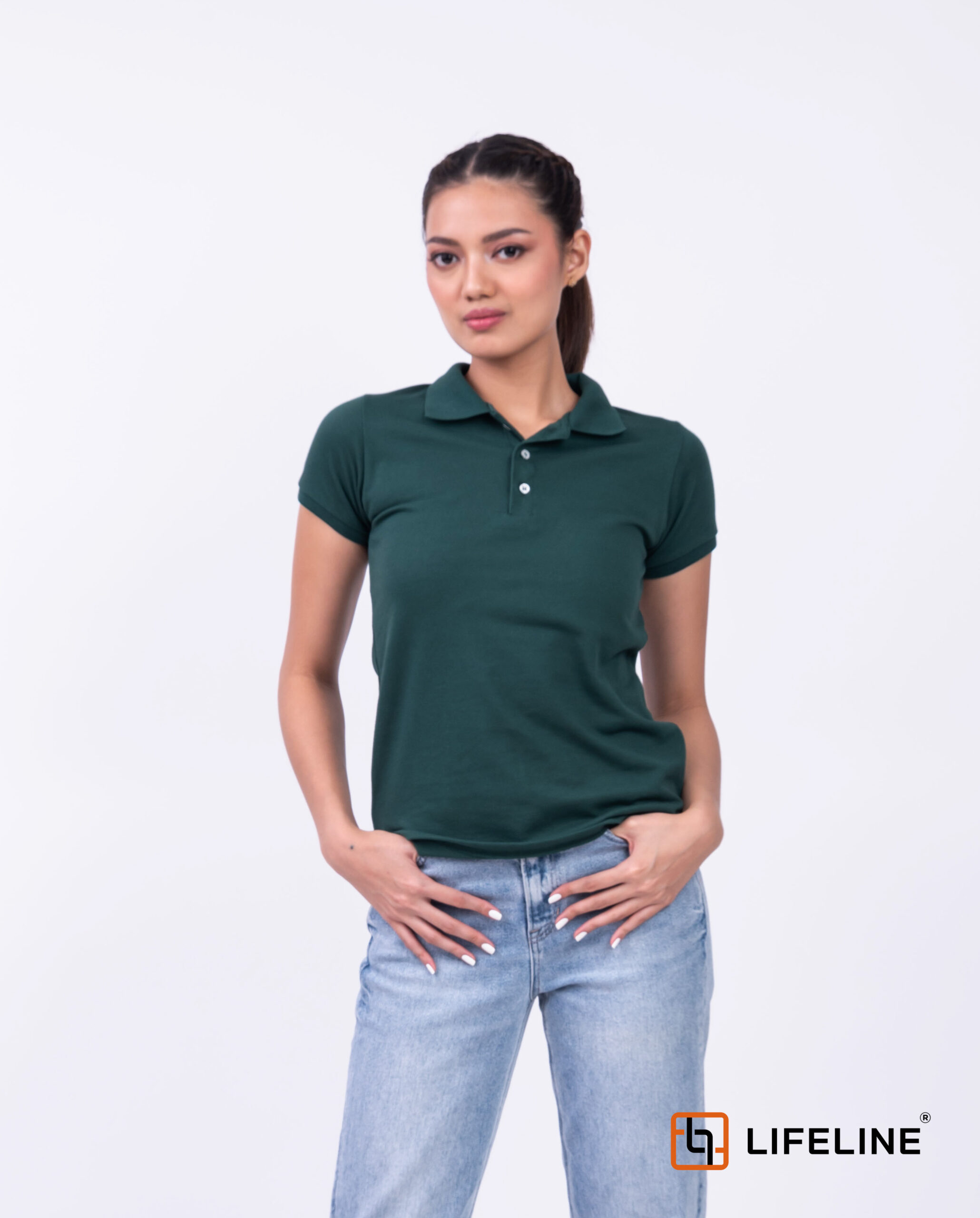 LL-POLOSHIRT-MOSS GREEN-33-LOGO